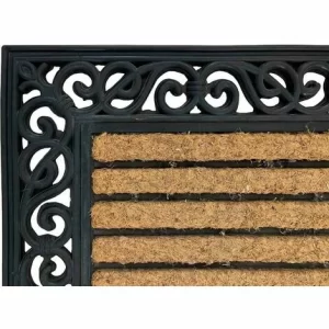 SIENA GARDEN Gummimatte Impalla 45x75cm Schwarz Schmutzfangmatte Türmatte Fußabtreter TOP NEU 8