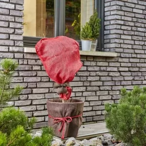 SIENA GARDEN Jute-Schutzsack, Farbe: Rot, Maße: 60x80cm 80cm 15