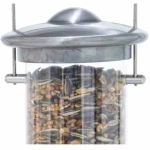SIENA GARDEN Vogelfuttersäule Aluminium Line Für Mischfutter, 39 Cm 15