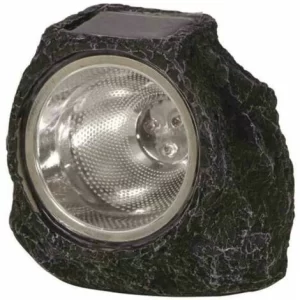 SIENA GARDEN Solar-Steinleuchte, Kunstharz 3 LED, 10 X 10 X 13,6 Cm 15