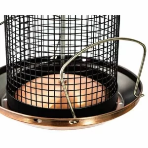 SIENA GARDEN Vogelfuttersäule Copper Line Für Nüsse, 31cm 9