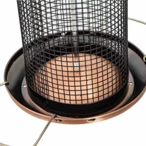 SIENA GARDEN Vogelfuttersäule Copper Line Für Nüsse, 31cm 11