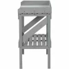 SIENA GARDEN Pflanztisch 100x50x95cm Grau Blumenkübel Blumenkasten Pflanzkasten Garten Balkon 19