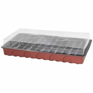SIENA GARDEN Anzuchthaus XL 545x280x65 Mm Mit Topfplatte Mit 72 Töpfen Ø3,5 Cm 8
