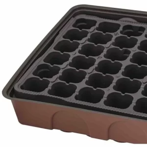 SIENA GARDEN Anzuchthaus XL 545x280x65 Mm Mit Topfplatte Mit 72 Töpfen Ø3,5 Cm 12