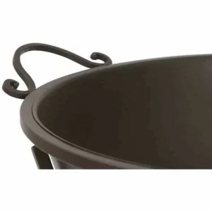 SIENA GARDEN Feuerschale Antik, Metall Pulverbeschichtet, Rostbraun Mit Klappbarem Fuß, 64,5 X 53,5 X 48,5 Cm 10