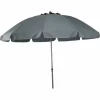 SIENA GARDEN Tropico Mittelstockschirm Anthrazit/grau Ø 250cm Gestell Stahl Anthrazit, Bezug 100% Polyester, 180g/m² In Grau, Lichtschutzfaktor UPF 50+ 11