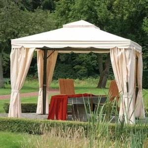 SIENA GARDEN Dachbezug Mocca Zu Pavillon Dubai 3×3 Meter, 100% Polyester, PU-beschichtet 6