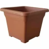 SIENA GARDEN Topf QUADRO 33 X 33 X 26,3 Cm, Terracotta Quadratisches Kunststoffgefäß Mit Bodenlöchern 5