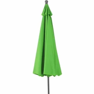 SIENA GARDEN Tropico Mittelstockschirm Anthrazit/limette Ø 250cm Gestell Stahl Anthrazit, Bezug 100% Polyester, 180g/m² In Limette, Lichtschutzfaktor UPF 50+ 9