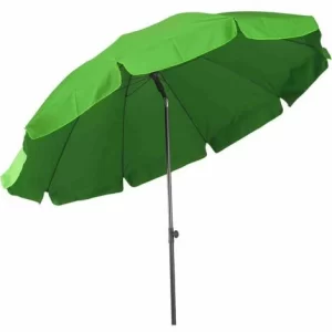 SIENA GARDEN Tropico Mittelstockschirm Anthrazit/limette Ø 250cm Gestell Stahl Anthrazit, Bezug 100% Polyester, 180g/m² In Limette, Lichtschutzfaktor UPF 50+ 11
