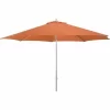 SIENA GARDEN Push Pro Mittelstockschirm Silber/terracotta Ø 300cm Gestell Alu Silber, Streben Stahl, Bezug 100% Polyester, 180g/m² Terra, Lichtschutzfaktor UPF 50+ 17