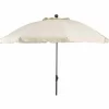 SIENA GARDEN Tropico Mittelstockschirm Anthrazit/natur Ø 200cm Gestell Stahl Anthrazit, Bezug 100% Polyester, 180g/m² In Natur, Lichtschutzfaktor UPF 50+ 13