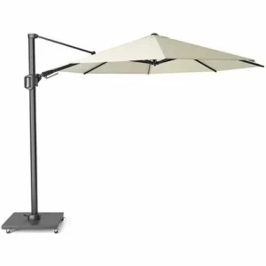 SIENA GARDEN Sunset N+ Ampelschirm Anthrazit/ecru Ø 350cm Gestell Aluminium Anthrazit, Bezug 100% Polyester, 300g/m² In Ecru, PU-beschichtet, UPF 50+ 11