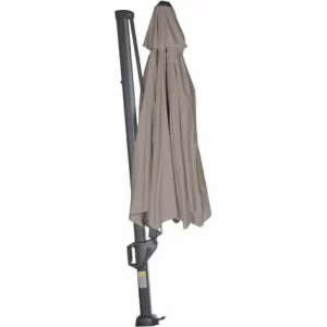 SIENA GARDEN Sunset N+ Ampelschirm Anthrazit/taupe Ø 350cm Gestell Aluminium Anthrazit, Bezug 100% Polyester, 300g/m² In Taupe, PU-beschichtet, UPF 50+ 13