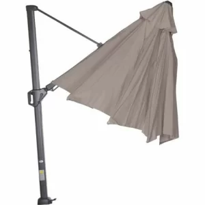 SIENA GARDEN Sunset N+ Ampelschirm Anthrazit/taupe Ø 350cm Gestell Aluminium Anthrazit, Bezug 100% Polyester, 300g/m² In Taupe, PU-beschichtet, UPF 50+ 15