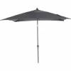SIENA GARDEN Avio Mittelstockschirm Anthrazit/anthrazit 250x250cm, Gestell Alu Anthrazit, Streben Stahl, Bezug 100% Polyester, 220g/m² Anthrazit, Lichtschutzfaktor UPF 50+ 19