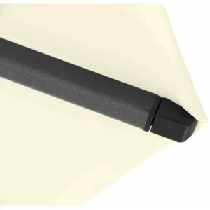 SIENA GARDEN Avio Mittelstockschirm Anthrazit/ecru Ø 350cm Gestell Alu Anthrazit, Streben Stahl, Bezug 100% Polyester, 220g/m² Ecru, Lichtschutzfaktor UPF 50+ 15