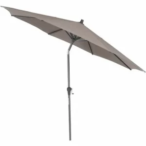 SIENA GARDEN Avio Mittelstockschirm Anthrazit/taupe Ø 300cm Gestell Alu Anthrazit, Streben Stahl, Bezug 100% Polyester, 220g/m² Taupe, Lichtschutzfaktor UPF 50+ 9