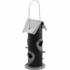 SIENA GARDEN Vogelfuttersäule Black Line Für Mischfutter, 25cm 14