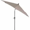 SIENA GARDEN Avio Mittelstockschirm Anthrazit/taupe Ø 250cm Gestell Alu Anthrazit, Streben Stahl, Bezug 100% Polyester, 220g/m² Taupe, Lichtschutzfaktor UPF 50+ 13