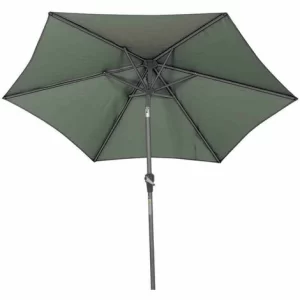 SIENA GARDEN Avio Mittelstockschirm Anthrazit/olive Ø 250cm Gestell Alu Anthrazit, Streben Stahl, Bezug 100% Polyester, 220g/m² Olive, Lichtschutzfaktor UPF 50+ 11