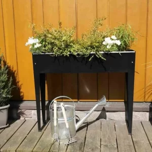 SIENA GARDEN Hochbeet Slim, 98 X 25 X 82 Cm Anthrazit, Metall Pulverbeschichtet 9