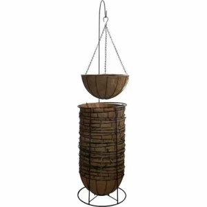 SIENA GARDEN Hängeampel Swirl Ø 35 Cm Mit Kokoseinlage, Kette Und Haken 6