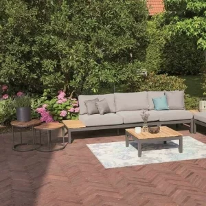 SIENA GARDEN Pflanzgefäß LENS, Graphit Rillenoptik, Ø 25 X 25,5 Cm Kunststoffgefäß Mit Einsatz 15