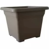 SIENA GARDEN Topf QUADRO 33 X 33 X 26,3 Cm, Taupe Quadratisches Kunststoffgefäß Mit Bodenlöchern 7
