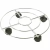 SIENA GARDEN Pflanzenroller Chrom, Ø 35 Cm, Silber Tragkraft: 60 Kg 5