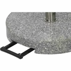 SIENA GARDEN Granitständer Trolley 40 Kg Rund Mit Tolley-Auszug Und Rollen 9