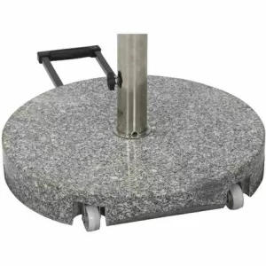 SIENA GARDEN Granitständer Trolley 40 Kg Rund Mit Tolley-Auszug Und Rollen 13