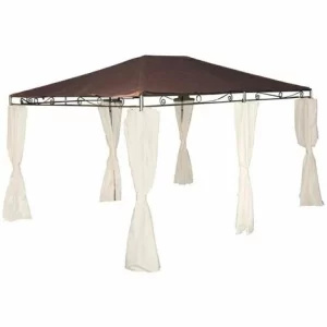 SIENA GARDEN Dachbezug Mocca Zu Tosca Pavillon 3×4 Meter, Bezug Aus Polyester, PU-beschichtet, 230g/m² In Mocca 6