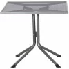 SIENA GARDEN Elda Plus Dining Tisch 80x80x71 Cm Gestell Stahl Eisengrau, Tischplatte Streckmetall Eisengrau 17