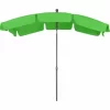 SIENA GARDEN Tropico Mittelstockschirm Anthrazit/limette 210x140cm Gestell Stahl Anthrazit, Bezug 100% Polyester, 180g/m² In Limette, Lichtschutzfaktor UPF 50+ 17