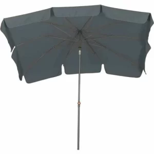 SIENA GARDEN Tropico Mittelstockschirm Anthrazit/grau 210x140cm Gestell Stahl Anthrazit, Bezug 100% Polyester, 180g/m² In Grau, Lichtschutzfaktor UPF 50+ 13