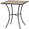 SIENA GARDEN Prato Tisch 64x64x71 Cm Gestell Stahl Matt-schwarz, Tischplatte Keramik. 19