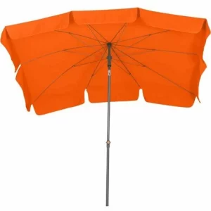 SIENA GARDEN Tropico Mittelstockschirm Anthrazit/terracotta 210x140cm Gestell Stahl Anthrazit, Bezug 100% Polyester, 180g/m² In Terracotta, Lichtschutzfaktor UPF 50+ 13