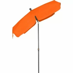 SIENA GARDEN Tropico Mittelstockschirm Anthrazit/terracotta 210x140cm Gestell Stahl Anthrazit, Bezug 100% Polyester, 180g/m² In Terracotta, Lichtschutzfaktor UPF 50+ 15