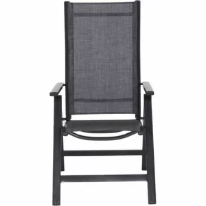 SIENA GARDEN Medira Klappsessel, Anthrazit Gestell Aluminium Anthrazit, Fläche Ranotex®-Gewebe Schwarz-silber 9