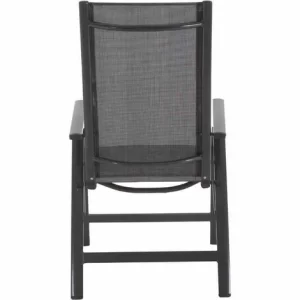 SIENA GARDEN Medira Klappsessel, Anthrazit Gestell Aluminium Anthrazit, Fläche Ranotex®-Gewebe Schwarz-silber 13