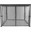 SIENA GARDEN Moskitonetze Zu Pavillon Florenz 3×3 M, Grau, 4er Set Bezug Aus Polyester, 32 G/m² In Grau, 4 Stück 8
