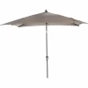 SIENA GARDEN Avio Mittelstockschirm Anthrazit/taupe 250x250cm Gestell Alu Anthrazit, Streben Stahl, Bezug 100% Polyester, 220g/m² Taupe, Lichtschutzfaktor UPF 50+ 17