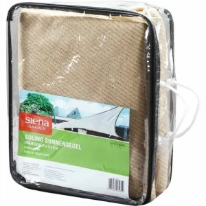 SIENA GARDEN Solino Sonnensegel Sand 180g/m² HDPE, 3-eckig, 5x5x5m 11