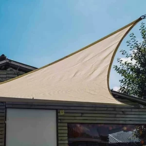 SIENA GARDEN Solino Sonnensegel Sand 180g/m² HDPE, 3-eckig, 5x5x5m 13