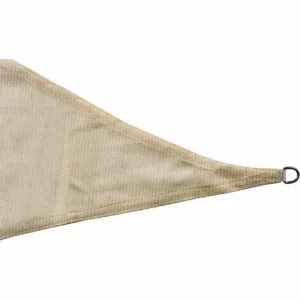 SIENA GARDEN Solino Sonnensegel Ecru 180g/m² HDPE, 3-eckig, 5x5x5m 9