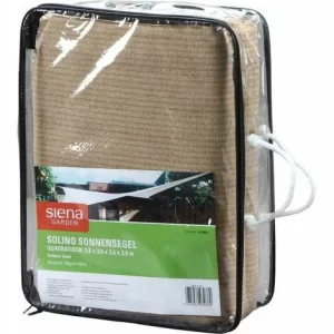 SIENA GARDEN Solino Sonnensegel Sand 180g/m² HDPE, Quadratisch, 3,6×3,6m 11