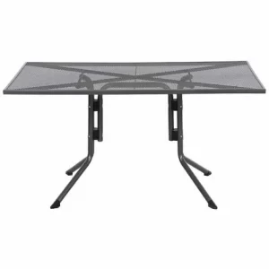SIENA GARDEN Elda Plus Dining Tisch 140x90x71 Cm Gestell Stahl Eisengrau, Tischplatte Streckmetall Eisengrau 9