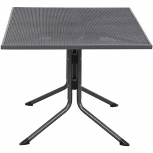 SIENA GARDEN Elda Plus Dining Tisch 140x90x71 Cm Gestell Stahl Eisengrau, Tischplatte Streckmetall Eisengrau 11